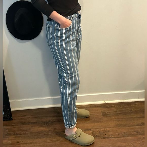 Vintage Gap Pinstripe Jeans - Picture 2 of 2